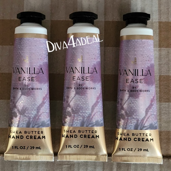 3X Bath & Body Works VANILLA EASE 1 oz Mini/Travel Size Hand Creams - Picture 1 of 1